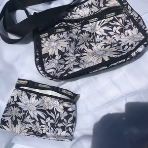 LeSportsac purse and matching pouch